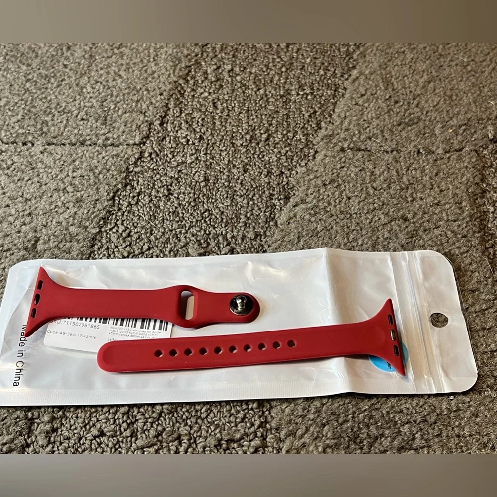 *6 for $10!* Red Burgundy Apple Watch Band Silicone 42mm / 44mm / 45mm / 49mm